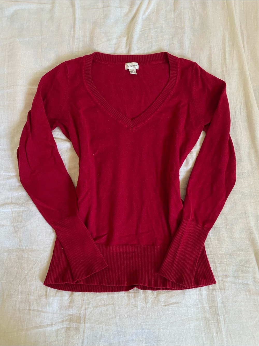 Y2K Dynamite burgundy sweater